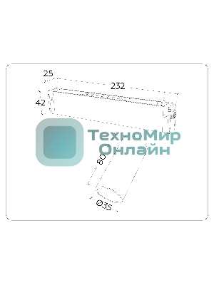 Управляемый светодиодный светильник для шинопровода Magnetic Ambrella light GL1201 WH белый IP20 7W 3000K-6400K 220V 36° D35*80 (Без ПДУ)