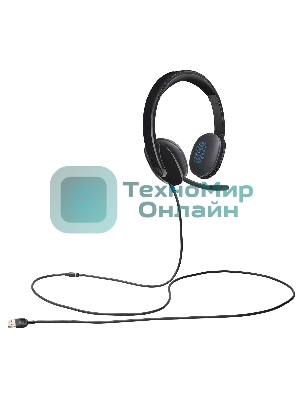 Гарнитура Logitech USB Headset H540 чёрный, проводная, USB