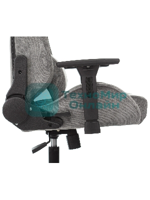 Кресло Бюрократ Knight N1 Fabric серый, ткань, 120 кг, механизм качания