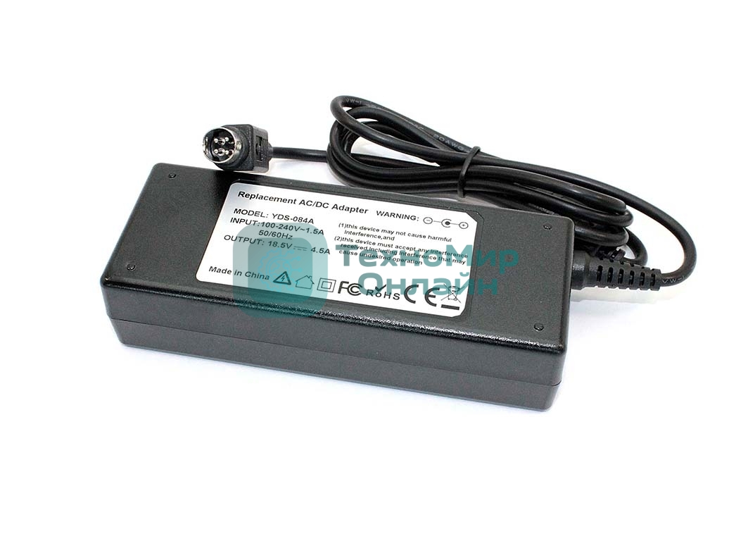 Блок питания (сетевой адаптер) для ноутбуков HP 18.5V 4.5A 4pin 83W OEM