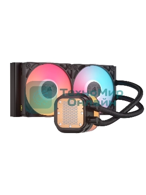 Система жидкостного охлаждения Corsair iCUE LINK TITAN 240 RX LCD (240мм, черный, RGb/ Fans: 2x120мм, 73.5CFM, 36dBA, 2100RPM/ S: 1851, 1700, AM5, AM4)
