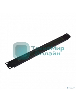 Кабельный органайзер Горизонтальный NTSS NTSS-BO-1U-BL односторонний щетки 1U шир.:19