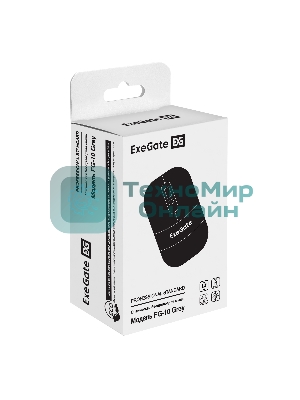 Мышь беспроводная ExeGate Professional Standard FG-10 черный, 1200 dpi, радиоканал, USB, кнопки - 4