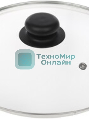 Крышка стеклян. TimA 4724 с ручкой с металл/обод 24см низ