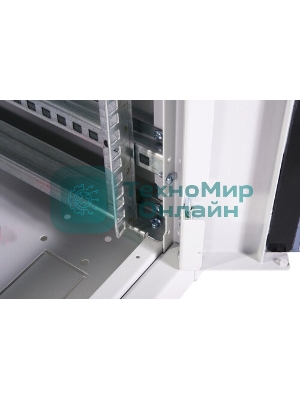 Шкаф телекоммуникационный напольный ЦМО ШТК-Э, IP20, 30U, 1454х600х1000 мм (ВхШхГ), дверь: стекло, боковая панель: сплошная, разборный, серый
