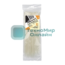 Хомут-стяжка кабельная нейлоновая PROconnect 300 x4,8 мм, белая, упаковка 100 шт.