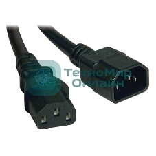Кабель электропитания ITK PDU 3х1,5 2М с разъемами С13-C14 Кабель электропитания PDU 3х1,5 2М с разъемами С13-C14