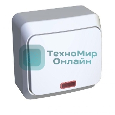 Выключатель 1-кл. ОП Этюд 10А IP20 с индик. белый SchE BA10-005B