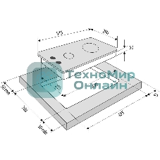 Газовая варочная панель Krona GALILEO 30 BL