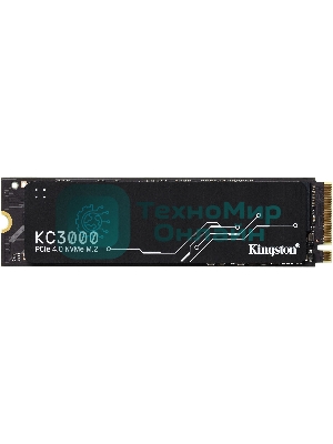 Накопитель SSD Kingston 512Gb M.2 KC3000 SKC3000S/512G (PCI-E 4.0 x4, up to 7000/3900Mbs, 3D TLC, NVMe, 400TbW, Phison E18, 22х80мм, LP heatsink)