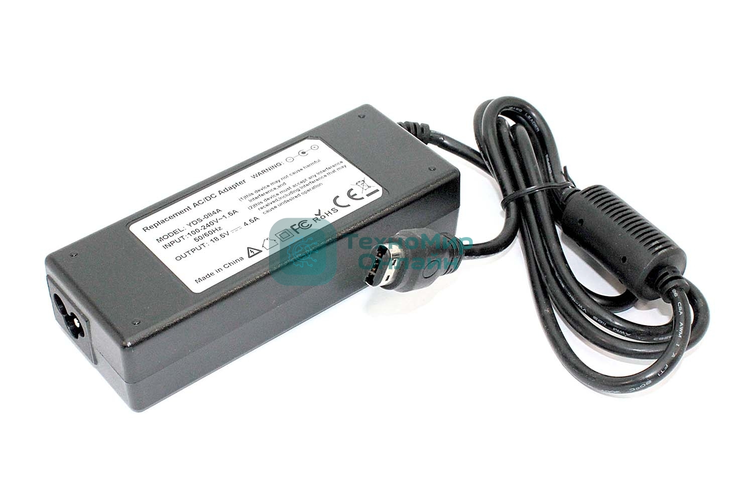 Блок питания (сетевой адаптер) для ноутбуков HP 18.5V 4.5A five-hole Oval 83W OEM