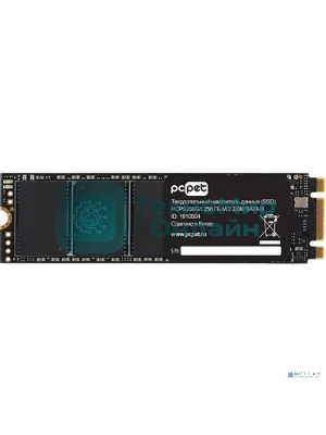Накопитель SSD PC PET PCPS256G1, 256Gb, SATA-III, M.2 2280, R/W 500/420