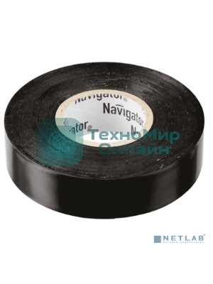 Изолента ПВХ 19 мм (рул.20 м) черный NIT-A19-20/BL Navigator
