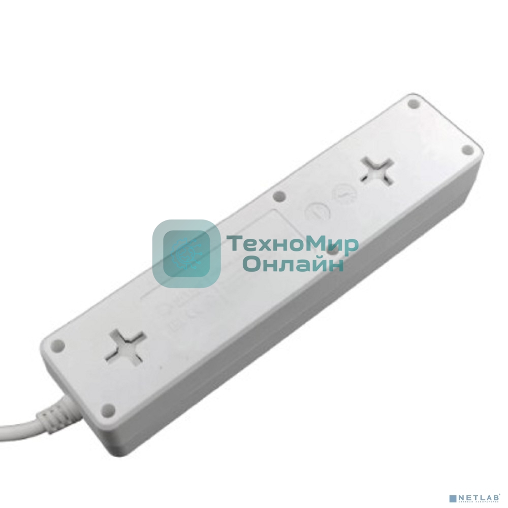 Сетевой фильтр 5bites GARDA SP3W-518 3S, 3x0.75 мм2, 1.8 м, белый