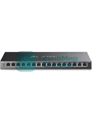 Коммутатор настольный TP-Link TL-SG116P с 16 гигабитными портами PoE+