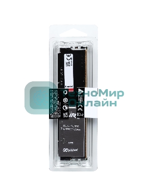 Оперативная память Kingston Fury Beast, DDR5, 32Gb (1x32GB), 6400MHz, CL32, DIMM, радиатор, черный
