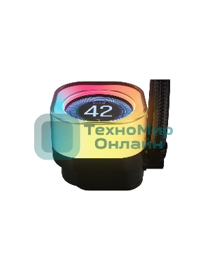 Система жидкостного охлаждения Corsair iCUE LINK TITAN 240 RX LCD (240мм, черный, RGb/ Fans: 2x120мм, 73.5CFM, 36dBA, 2100RPM/ S: 1851, 1700, AM5, AM4)