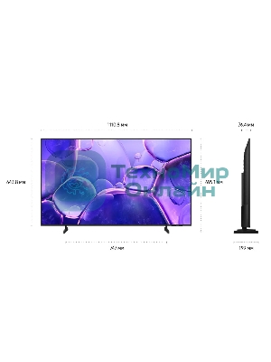 Телевизор Samsung 50'' UE50U8000FUXRU черный DLED UHD Tizen 60Hz Smart TV