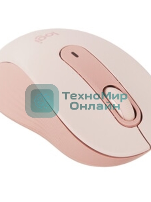 Мышь беспроводная Logitech Signature M650 розовый, 4000 dpi, радиоканал, Bluetooth, USB, кнопки - 5