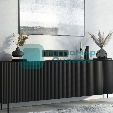 Рамка на 5 постов Senso (черный, стекло soft-touch) W0053108