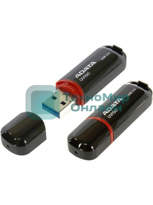 Флешка USB ADATA UV150 (AUV150-64G-RBK), 64Gb, USB 3.0, R/W 100/40, черный