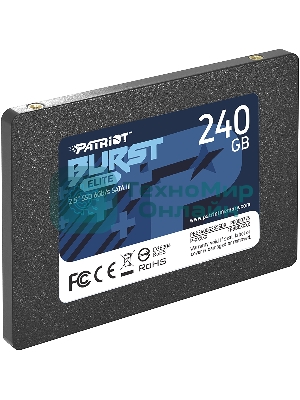 Накопитель SSD Patriot Burst Elite, 240Gb, SATA, 2.5