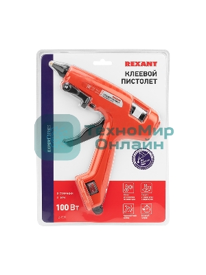 Клеевой пистолет Rexant, 100 Вт, Ø11 мм, 