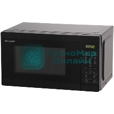 Микроволновая печь Sharp R-2800RK черный, 20 л, 800 Вт, переключатели - сенсор
