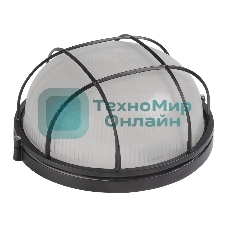 Светильник НПП 1102 100Вт Е27 IP54 черный/круг с реш. LNPP0-1102-1-100-K02 IEK