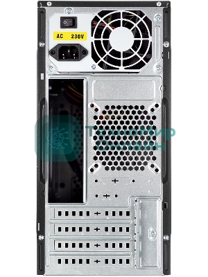 Компьютерный корпус с блоком питания 500Вт./Case Foxline FL-702, mATX, 1x5.25EXT, 1x3.5EXT, 2x3.5INT, 2xUSB 2.0, HDA, w/o FAN, w/500W ATX PSU, w/1.2m EU pwr cord