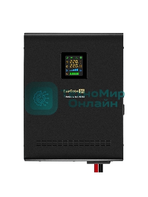 Комплект Источник бесперебойного питания EX296004RUS + батарея 45Aч EX285666RUS 4шт (инвертор, синус, для котла, настенный) ExeGate FineSine SX-5000.LCD.AVR.2SH.T <5000VA/3500W, чистая синусоида, цветной LCD-дисплей, AVR, 2*Schuko+клеммы, линейно-интерактивный, крепление настенное, черный> + батарея ExeGate HRL 12-45 (12В, 45Ач) 4шт