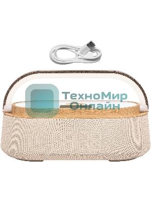 Колонка портативная BBK BTA2010 бежевый 10W 1.0 BT 10м 1800mAh