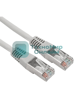 Пaтч-корд U/UTP Rexant, cat.5e, RJ45-RJ45, неэкранированный, LSZH серый, 2м