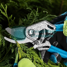 Секатор прямого реза Palisad LUXE 205 мм, алюминиевые рукоятки в ПВХ-оболочке