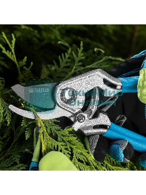 Секатор прямого реза Palisad LUXE 205 мм, алюминиевые рукоятки в ПВХ-оболочке