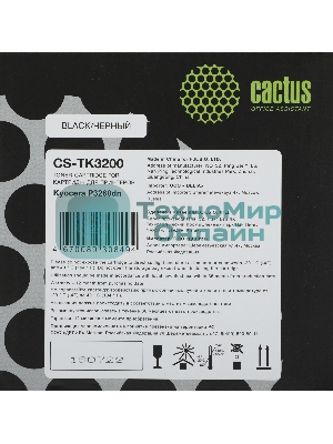Картридж лазерный Cactus CS-TK3200 (TK-3200) черный (40000 стр.) для Kyocera P3260dn