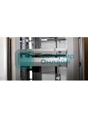 Кабельный организатор с крышкой Hyperline CMF-1U-FPL106-MCOV-RAL9005, глубина 106 мм, 19