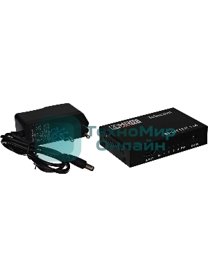 Разветвитель HDMI 1=>4 Telecom TTS5020, каскадируемый, 1.4v+3D