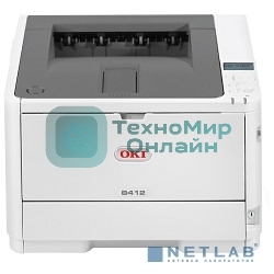 Принтер OKI B412dn (45762002) светодиодный, A4, 33 стр/мин, 1200x1200 dpi, 512 Мб, дуплекс, подача: 350 лист., вывод: 150 лист., Ethernet, USB, ЖК-панель