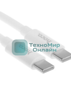 Кабель HOCO (6931474783264) силикон 1м USB 3.0A PD 60W для Type-C Type-C белый 1 м