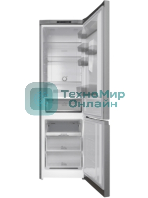 Холодильник Hotpoint HT 5200 C S серебристый двухкамерный 240/83л морозилка снизу, No Frost