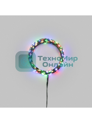 Гирлянда светодиодная Роса с контроллером 20м 200 LED МУЛЬТИКОЛОР IP20 230В зеленый провод NEON-NIGHT