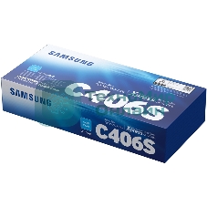 Картридж лазерный SAMSUNG CLT-C406S/ ST986A голубой для Samsung CLP-360/365/CLX-3300/3305 (1000стр.)