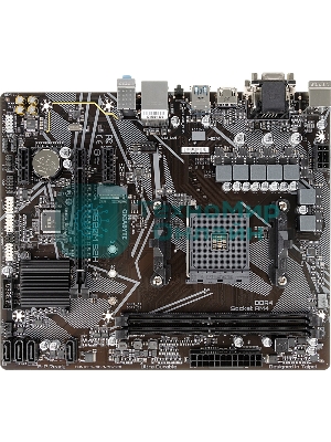 Материнская плата Gigabyte A520M S2H, AM4, AMD A520, 2xDDR4, 4xSATA, 1xM.2, 1xPCIe 3.0 x16, 2xPCIe x1, 1xHDMI, 1xDVI-D, 1xVGA, 1x 1Gb LAN, 4xUSB-A 3.2 Gen 1, 2xUSB-A 2.0, 3x3.5 мм, 7.1, mATX
