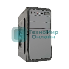 Компьютерный корпус ExeGate EX284023RUS Minitower BA-202 Black, mATX, AA500, 80мм, 2*USB, Audio