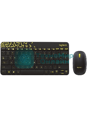 Комплект клавиатура + мышь Logitech Wireless Desktop MK240 Nano черный Retail Combo