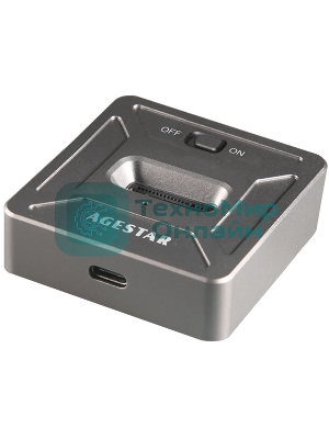 Док Станция SSD M.2 NVME AgeStar 31CBNV1C (GRAY) серый