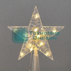 Гирлянда светодиодная Neon-night из росы с макушкой на елку 9 нитей х 2м, 200 LED, эффект водопада, теплый белый, 230В N