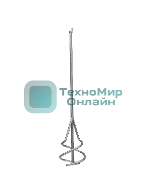 Миксер для строительных смесей Сибртех 60х8х400 мм, шестигранный хвостовик