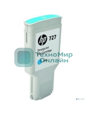 Картридж струйный HP 727 F9J76A голубой для HP DJ T1500/T1530/T2500/T2530/T920/T930 (300мл)